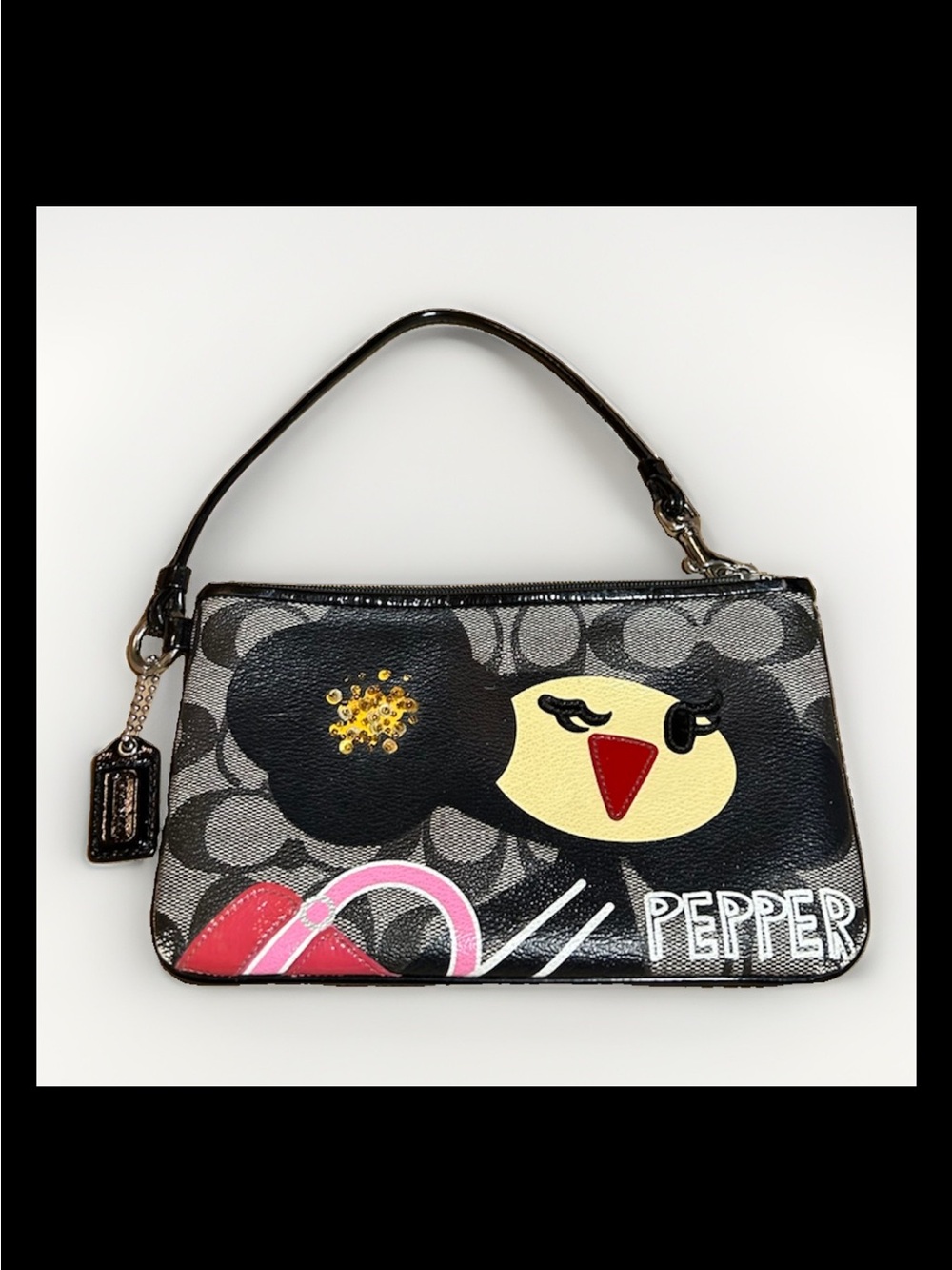 Coach Wristlet Poppy-Chan “PEPPER” Shibuya Japan Exclusive *VERY RARE* Ltd. Ed.